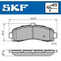 Set placute frana SKF VKBP 80492