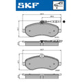 Set placute frana SKF VKBP 80048 E