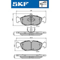 Set placute frana SKF VKBP 80468