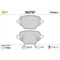 Set placute frana VALEO 302707