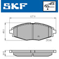 Set placute frana SKF VKBP 80532