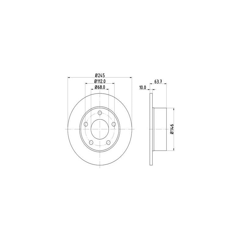 Disc frana MTR 12108542
