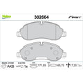 Set placute frana VALEO 302664