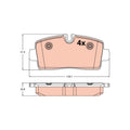 Set placute frana TRW GDB2598