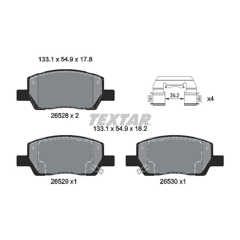 Set placute frana BREMBO P 30 154