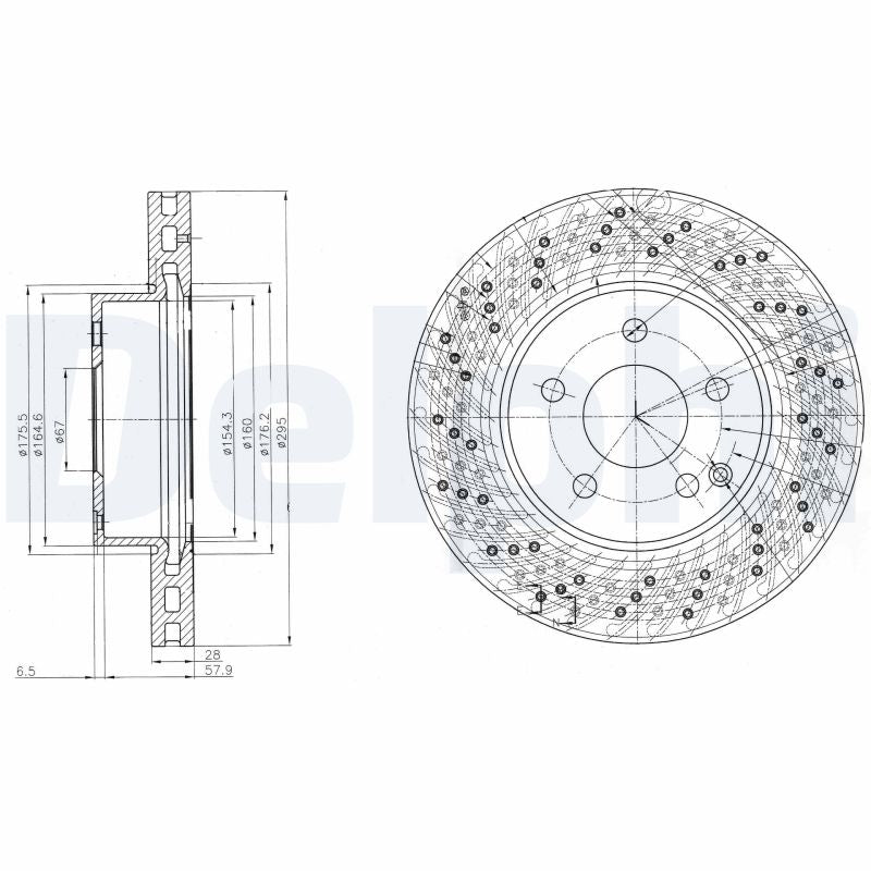 Disc frana DELPHI BG4142C