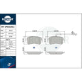 Set placute frana ROTINGER RT 1PD21911