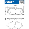 Set placute frana SKF VKBP 90396