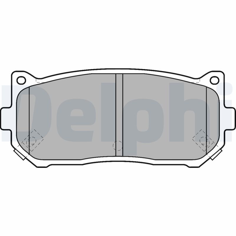 Set placute frana DELPHI LP1528