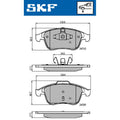Set placute frana SKF VKBP 80336
