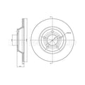 Disc frana SKF VKBD 80687 S2