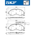 Set placute frana SKF VKBP 80377 E