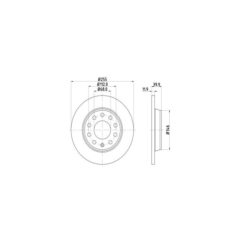 Disc frana MTR 12108541