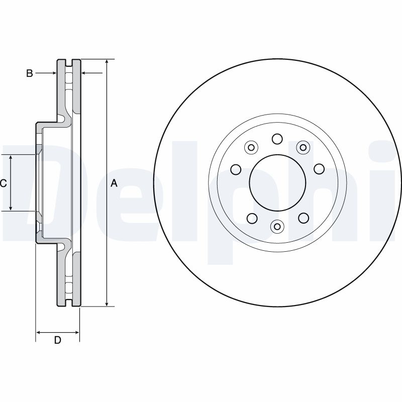 Disc frana DELPHI BG4805C
