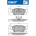 Set placute frana SKF VKBP 80399