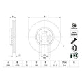 Disc frana BOSCH 0 986 479 H48
