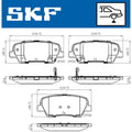 Set placute frana SKF VKBP 90335 A