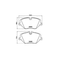 Set placute frana TEXTAR 2669501