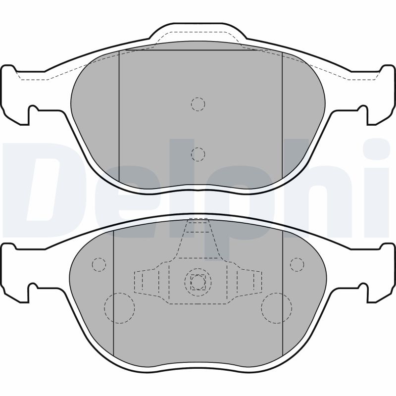 Set placute frana DELPHI LP1724