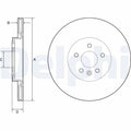 Disc frana DELPHI BG4786C