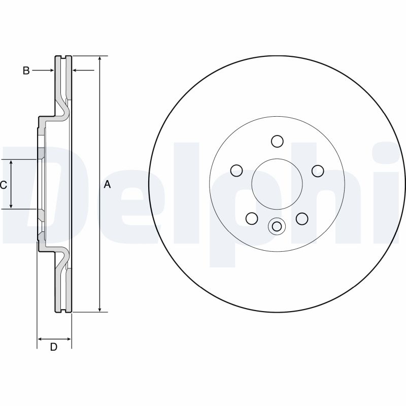 Disc frana DELPHI BG4786C