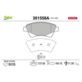 Set placute frana VALEO 301558A