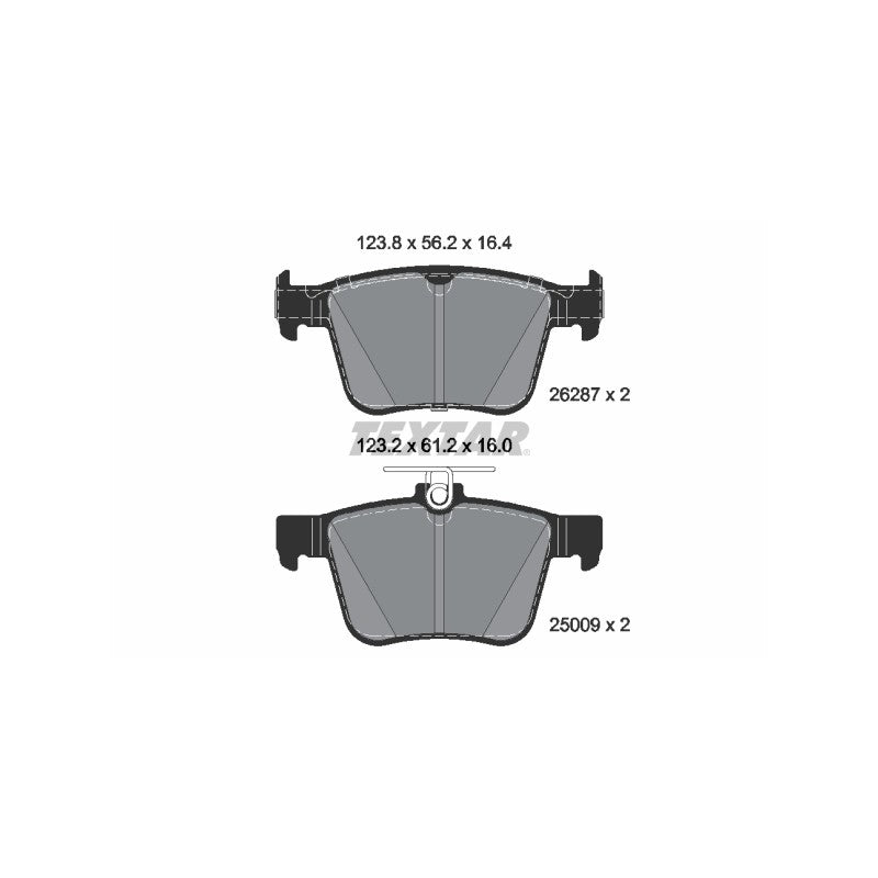 Set placute frana TEXTAR 2628701