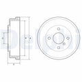 Tambur frana DELPHI BF627