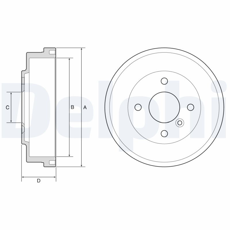 Tambur frana DELPHI BF627