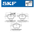 Set placute frana SKF VKBP 80589 E