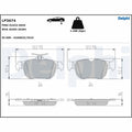 Set placute frana de mana DELPHI LP3674