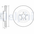 Disc frana DELPHI BG4654C