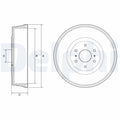 Tambur frana DELPHI BF623