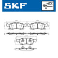 Set placute frana SKF VKBP 80639 A