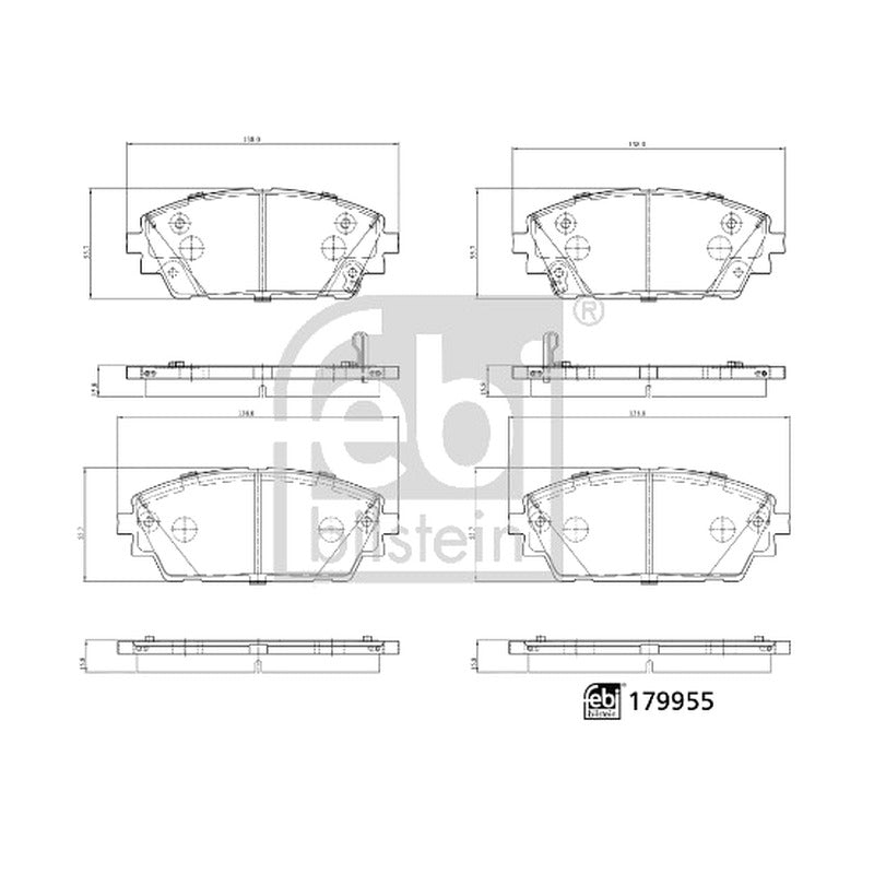 Set placute frana SKF VKBP 81376 A