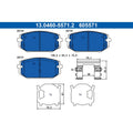 Set placute frana ATE 13.0460-5571.2