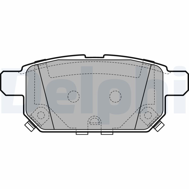 Set placute frana de mana DELPHI LP2687
