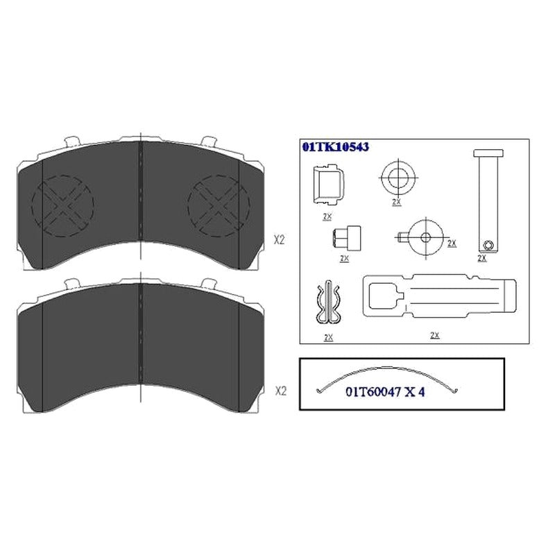 Set placute frana KNORR-BREMSE K046774K50