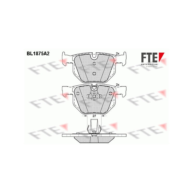 Set placute frana FTE 9010459
