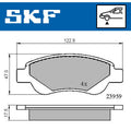 Set placute frana SKF VKBP 80037