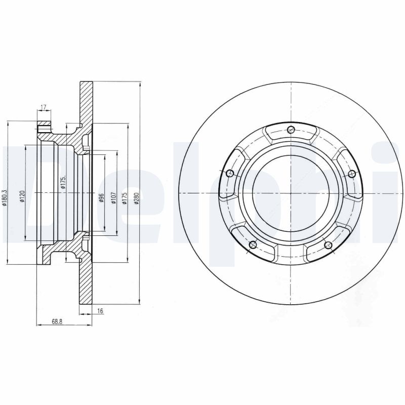 Disc frana DELPHI BG4008