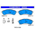 Set placute frana ATE 13.0460-5543.2