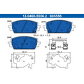 Set placute frana ATE 13.0460-5556.2