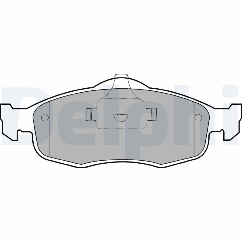 Set placute frana DELPHI LP782