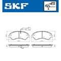 Set placute frana SKF VKBP 80393 E