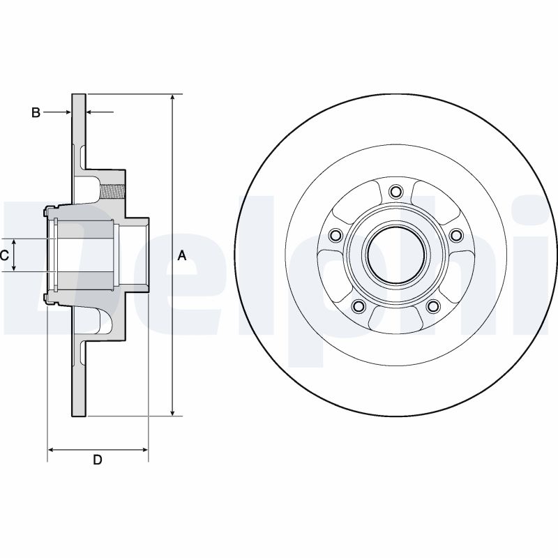 Disc frana DELPHI BG9134RS