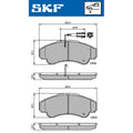 Set placute frana SKF VKBP 80441 E