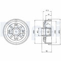Tambur frana DELPHI BF324