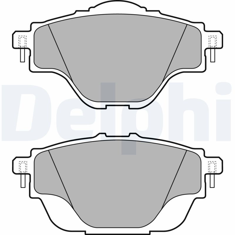 Set placute frana DELPHI LP2509