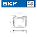 Set placute frana SKF VKBP 90482